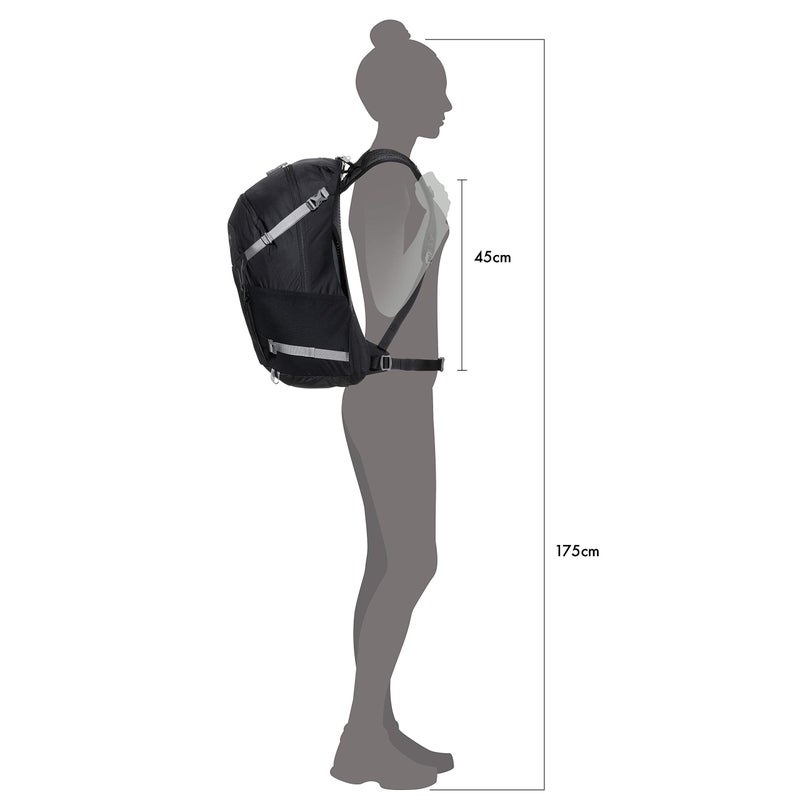 OSPREY حقيبة ظهر مشي أوسبري هايكلت 26 لتر للجنسين، سوداء - Image 3